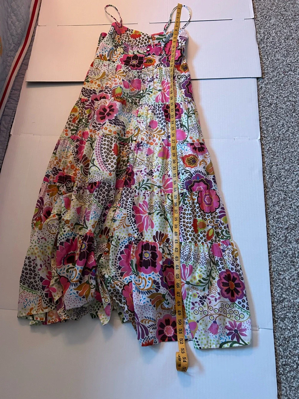 J Crew Button-front Maxi Dress in Ratti retro Floral Size 8